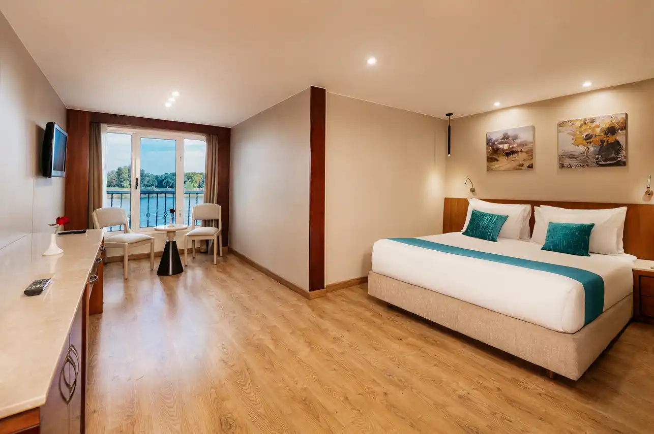 Cabin aboard the MS Alma Nile Cruise Nile cruise